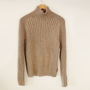 ABERCROMBIE & FITCH Turtleneck Sweater Ribbed 100% Cotton Size Mens XL